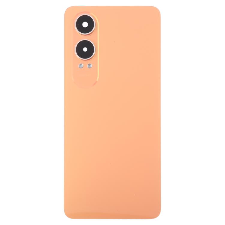Coque Arrière en Plastique avec Couvercle d'Objectif d'Appareil Photo OnePlus Nord CE4 Lite (Orange)