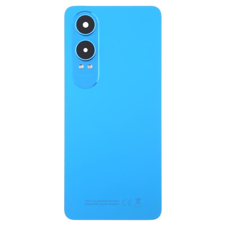 Coque Arrière en Plastique avec Couvercle d'Objectif d'Appareil Photo OnePlus Nord CE4 Lite (Bleu)