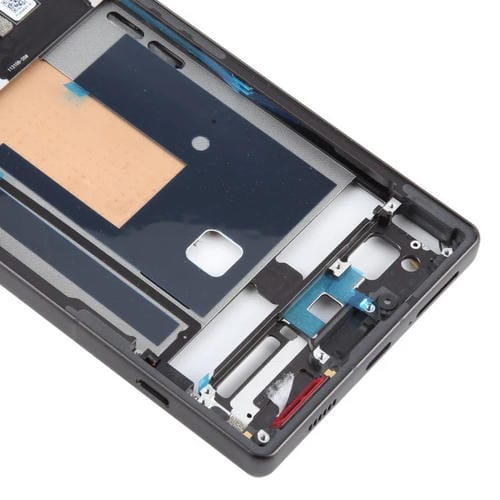 Mittelpunkt und Lünette für ZTE Nubia Z70 Ultra NX733J NX736J (Schwarz)