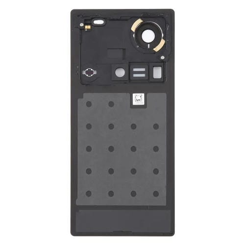 Back Glass Battery Cover with Camera Lens Cover for ZTE Nubia Z70 Ultra NX733J NX736J (Black)