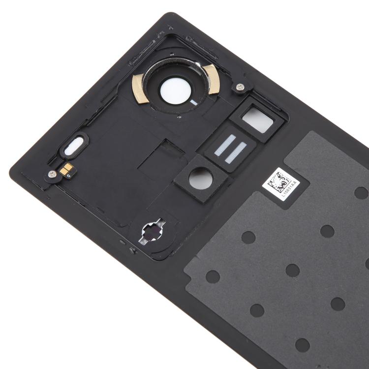 Couvercle arrière en verre de batterie avec couvercle pour objectif d'appareil photo pour ZTE Nubia Z70 Ultra NX733J NX736J (Noir)