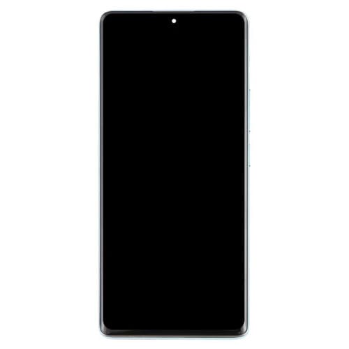 Vollbild Original AMOLED Display mit Rahmen für Xiaomi Redmi Note 14 Pro 4G (Blau)