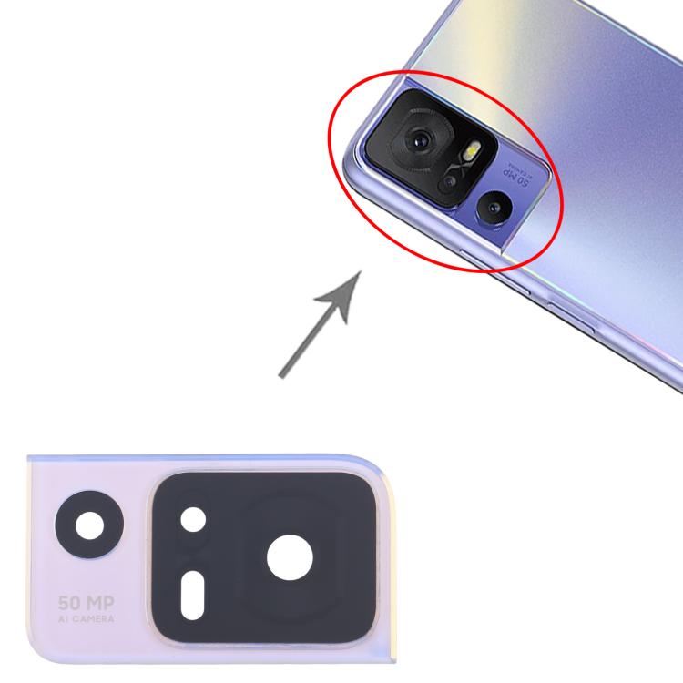 Lente de Câmara Traseira TCL 40 SE T610K (Roxo)
