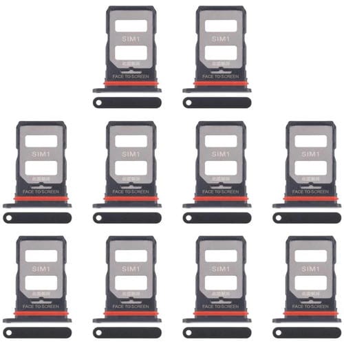 Tabuleiro Cartão SIM Xiaomi 14T 5G (10 Unidades) (Preto)