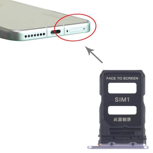 SIM Card Tray Xiaomi 15 (Blue) (10 Units)