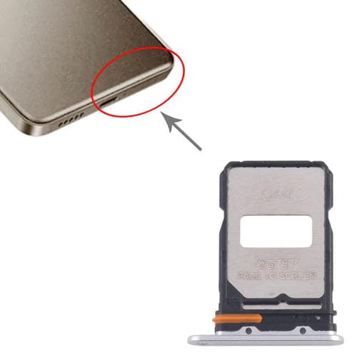 Tabuleiro Cartão SIM Xiaomi Redmi Turbo 4 Pro (Prateada) (10 Unidades)