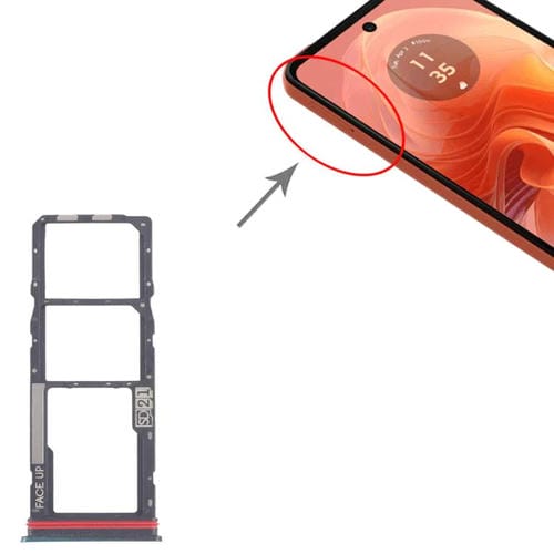 Bandeja para tarjeta SIM original (10 unidades) + bandeja para tarjeta SIM + bandeja para tarjeta Micro SD (verde) para Motorola Moto G04s