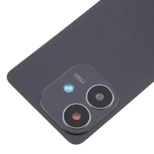 Coque arrière Oppo A3x et A3i avec couvercle de lentille de caméra (noir)