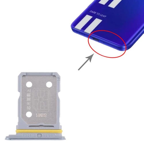 Tabuleiro do cartão SIM Realme GT Neo 3 com função de suporte (Azul céu) (10 Unidades)