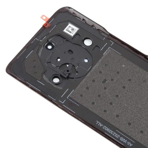 Carcasa trasera con tapa para lente de cámara para Honor X9b (negra)