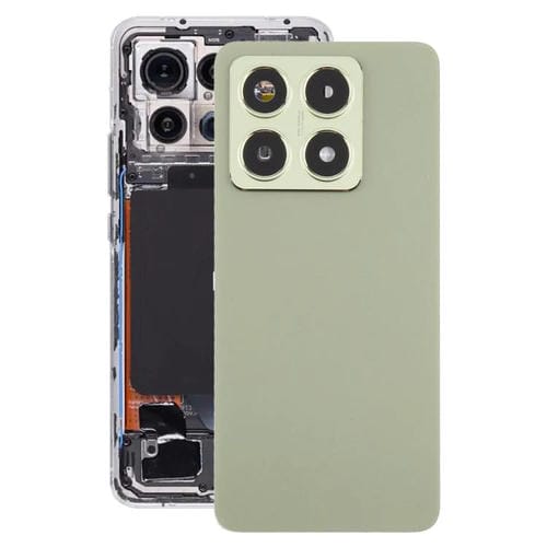 Carcasa trasera OEM con tapa para lente de cámara para Xiaomi 14T (verde)