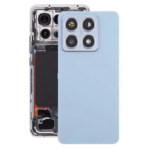Carcasa trasera OEM con tapa para lente de cámara para Xiaomi 14T (azul)