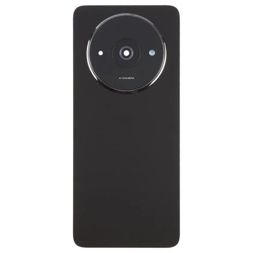 Carcasa trasera OEM con tapa para lente de cámara para Xiaomi Redmi A3 4G (negra)