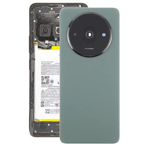 Carcasa trasera OEM con tapa para lente de cámara para Xiaomi Redmi A3 4G (verde)
