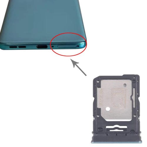 Bandeja para tarjeta SIM original (10 unidades) para Motorola Edge 60 Fusion + bandeja para tarjeta SIM/bandeja para tarjeta Micro SD (verde)