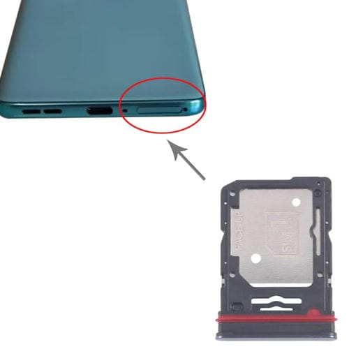 Bandeja para tarjeta SIM original (10 unidades) + bandeja para tarjeta SIM/tarjeta micro SD (azul) para Motorola Edge 60 Fusion