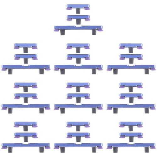 Para Motorola Edge 60 Pro 10 pares de botones de encendido y control de volumen (azul)