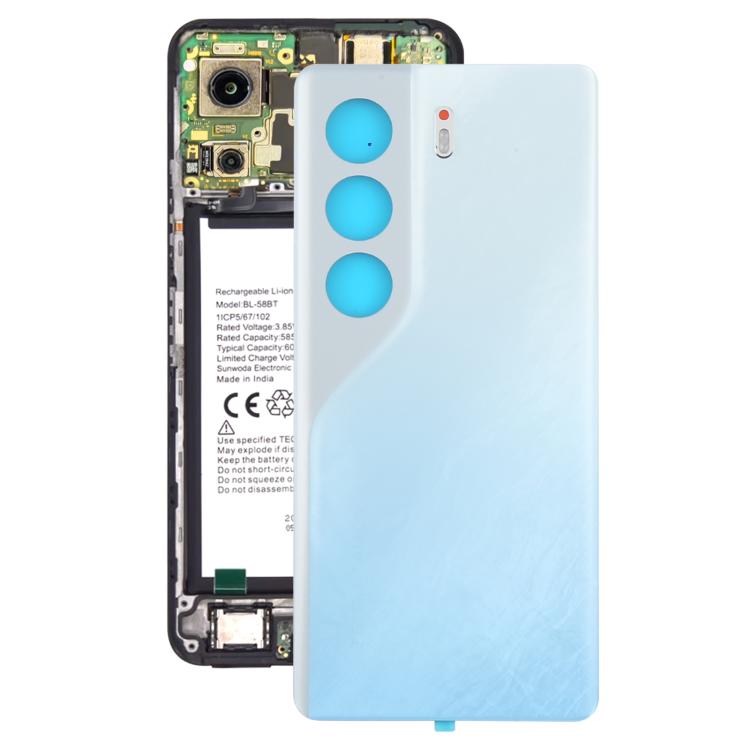 Carcasa trasera original para Tecno Camon 40 Pro 4G CM6 (blanca)