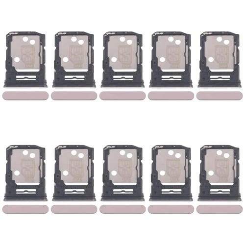 Bandejas para tarjeta SIM original (10 unidades) para OPPO Reno12 5G CPH2625 + bandeja para tarjeta SIM/tarjeta Micro SD (rosa)