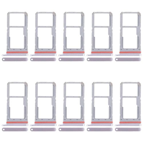Bandejas para tarjeta SIM original (10 unidades) para Realme 13 5G RMX3951 + bandeja para tarjeta SIM/tarjeta Micro SD (rosa)