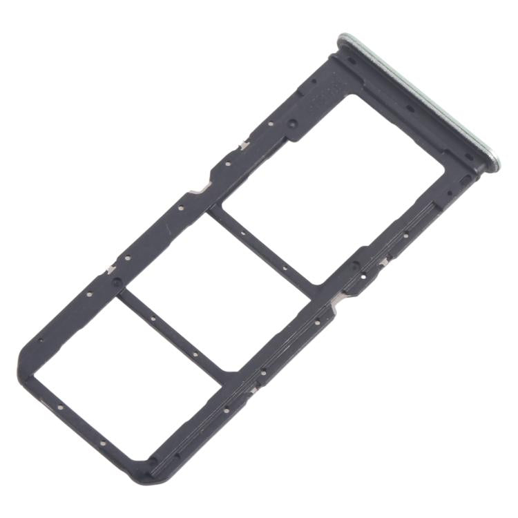 Para Realme C67 4G RMX3890, 10 bandejas SIM originales + bandejas SIM + bandejas Micro SD (verde claro)