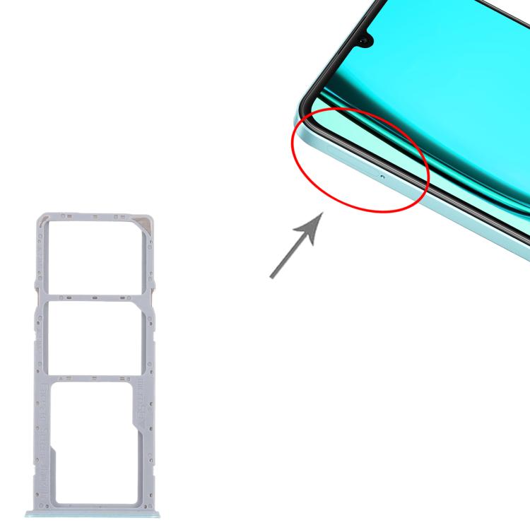 Bandeja para tarjeta SIM original Realme C51s (10 unidades, azul)