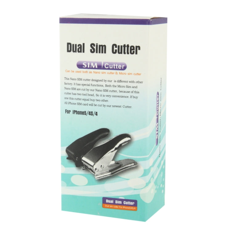 Dual Nano Sim Cutter para Iphone Samsung Huawei Xiaomi con Adaptadores y Llave de Bandeja (Negro)