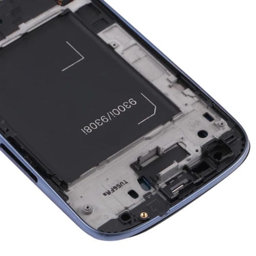 Écran LCD Super AMOLED Samsung Galaxy S3 i9300 avec Cadre (Bleu)