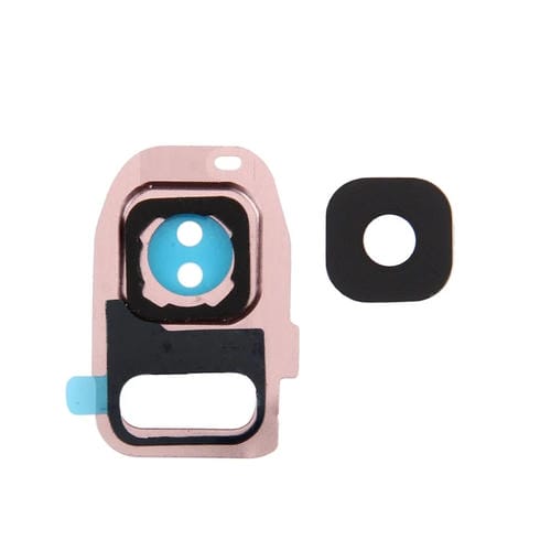 Copertura della lente della fotocamera + supporto per torcia Samsung Galaxy S7/G930 (Rosa oro) (10 pezzi)