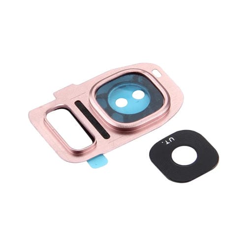 Copertura della lente della fotocamera + supporto per torcia Samsung Galaxy S7/G930 (Rosa oro) (10 pezzi)
