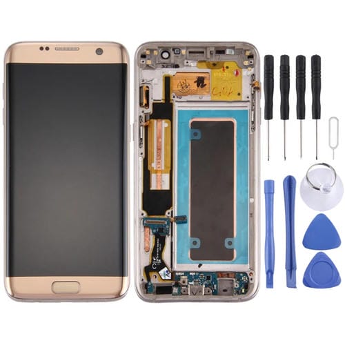 Écran LCD + Digitaliseur Samsung Galaxy S7 Edge G935A (Doré)