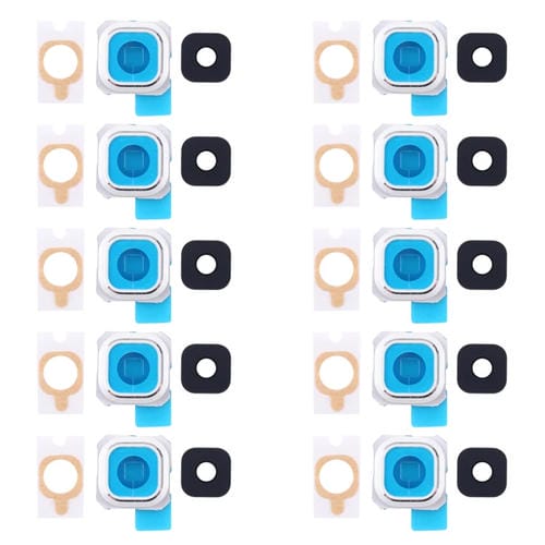 Rückseitige Blende und Linse Samsung Galaxy S6 Edge+ G9280 mit Aufkleber (10 Stück)