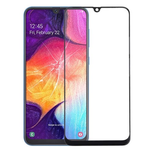 Lente de Vidrio Exterior de Pantalla Samsung Galaxy A50 / A30 / M30 / A4S (Negro)