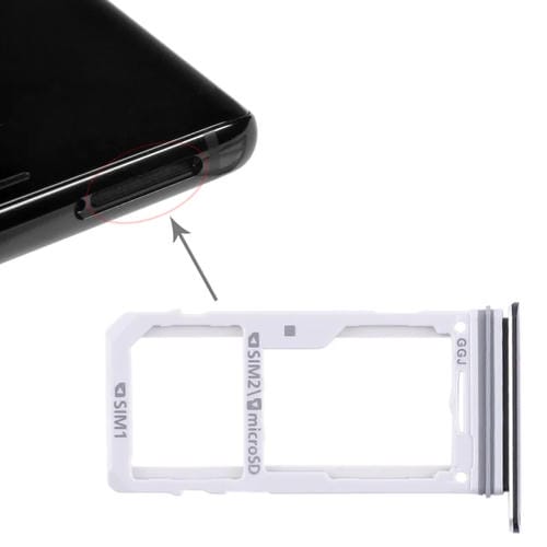 Plateau de carte SIM et Micro SD Samsung Galaxy Note 8 (Noir)