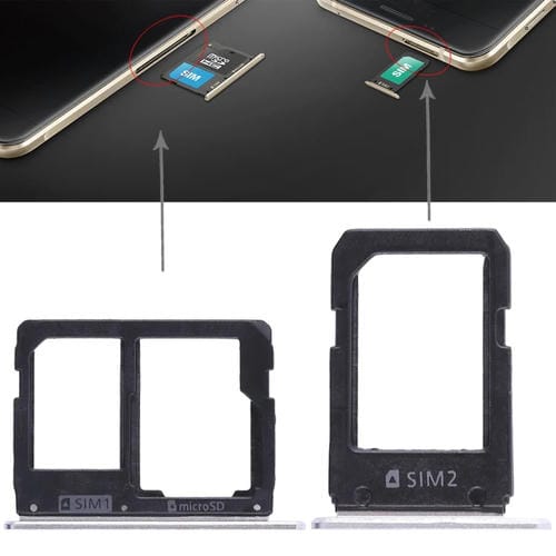 SIM Card and Micro SD Tray Samsung Galaxy A5108/A7108 (White)