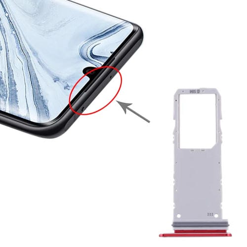 SIM Card Tray Samsung Galaxy Note 10 (Red)
