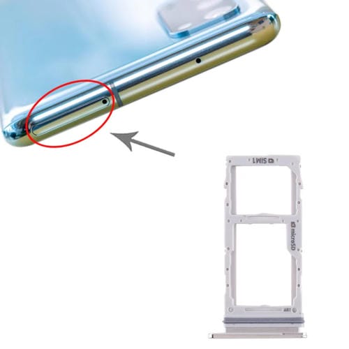 Plateau de carte SIM et Micro SD Samsung Galaxy S20 (Blanc)