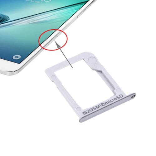 Vassoio della scheda SIM e Micro SD Samsung Galaxy Tab S2 8.0 T715 (Bianco)