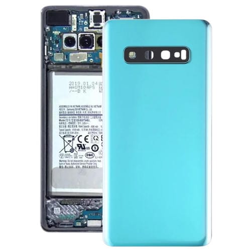 Couvercle arrière de batterie Samsung Galaxy S10+ avec objectif de caméra (Vert)