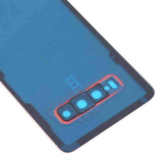 Couvercle arrière de batterie Samsung Galaxy S10 avec objectif de caméra (rose)