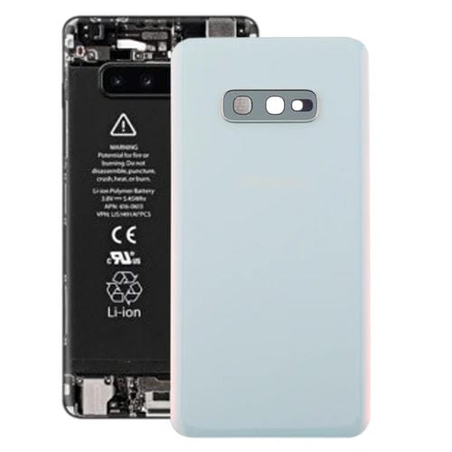 Tapa Trasera de Batería Samsung Galaxy S10e con Lente de Cámara (Blanco)