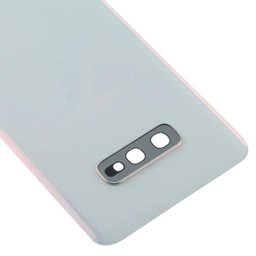Tappo posteriore della batteria Samsung Galaxy S10e con obiettivo della fotocamera (Bianco)