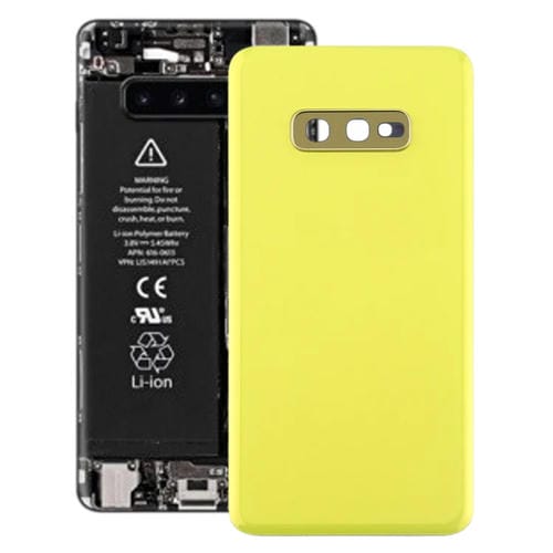 Tapa Trasera de Batería con Lente de Cámara Samsung Galaxy S10e (Amarillo)