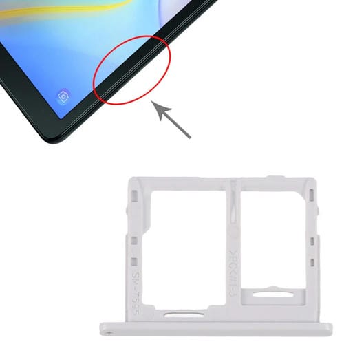 Bandeja Tarjeta SIM y Micro SD Samsung Galaxy Tab A 10.5 T595 4G (Blanco)