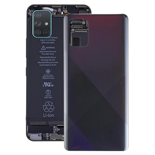 Couvercle arrière de batterie Samsung Galaxy A71 (Noir)