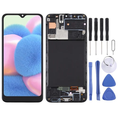 Pantalla TFT Completa Samsung Galaxy A30s con Marco (Negro)