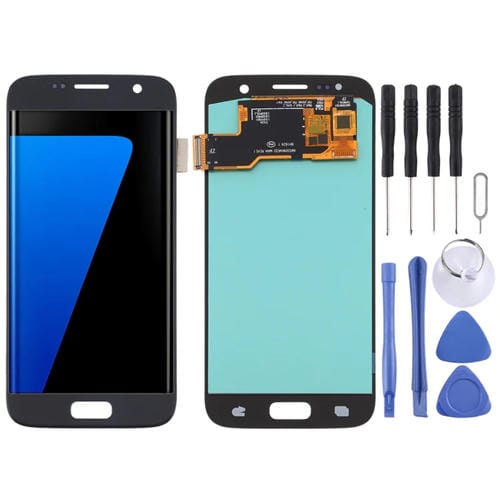 LCD OLED-Bildschirm Samsung Galaxy S7 (Schwarz)