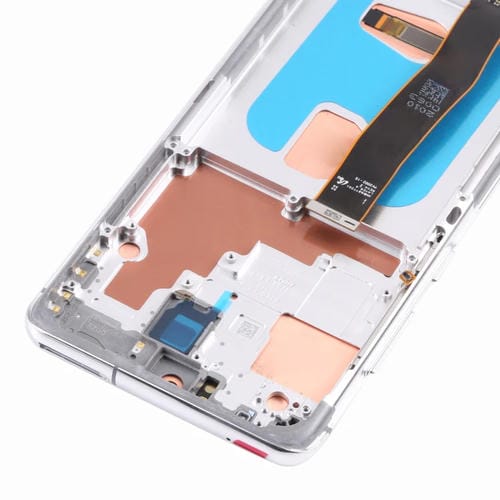 Pantalla Completa Original Super AMOLED Samsung Galaxy S20 Ultra 4G / 5G con Marco (Plata)