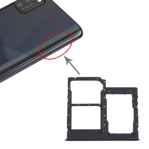 SIM-Karten- und Micro-SD-Fach Samsung Galaxy A41/A415 (Schwarz)