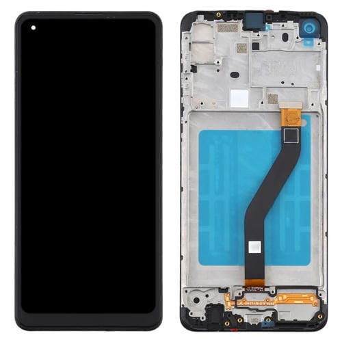 Ecrã LCD Samsung Galaxy A21 SM-A215 e Moldura (Preto)